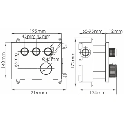 A7458.219.162.302.240.217.220 Thermo Встраиваемый комплект для ванны A7458.219.162.302.240.217.220 Thermo Встраиваемый комплект для ванны