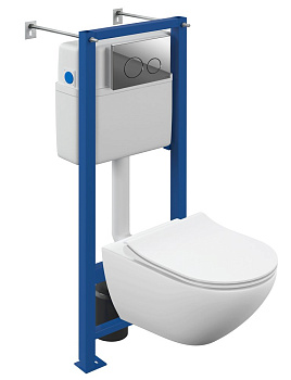 Унитаз с инсталляцией Cersanit Street Fusion Vortex Dpl Eo Sl 64578