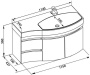 Тумба с раковиной Aquanet Опера 115 R белый (2 дверцы 2 ящика) Тумба с раковиной Aquanet Опера 115 R белый (2 дверцы 2 ящика)