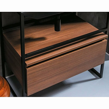 Ящик под консоль LOFT 80 dark wood, 1 полка 894-080-D Boheme