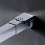 W84WI-90-F1-MTE Душевая перегородка Func 90x200, стекло прозр. 8 мм + покрытие, профиль мат хром