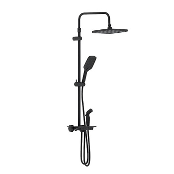 953770300 Gala ДС с ванно-душевым ТМС смесителем-полкой и гиг.душем, чёрный 953770300 Gala ДС с ванно-душевым ТМС смесителем-полкой и гиг.душем, чёрный