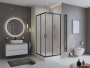 Душевой уголок BelBagno UNO-195-A-2-100-C-NERO Душевой уголок BelBagno UNO-195-A-2-100-C-NERO
