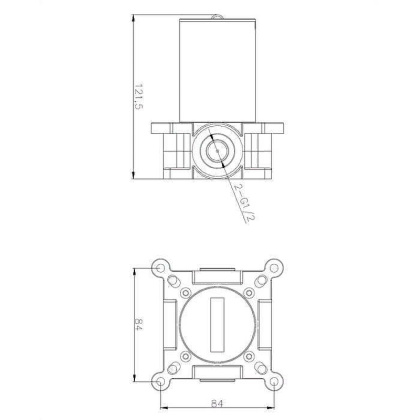 Элемент скрытого монтажа OMNIRES BOXBI01