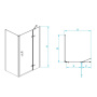 Душевой уголок RGW PA-77B L (PA-07B L + Z-050-2B + держатель O-204B), RGW 41087709-084L