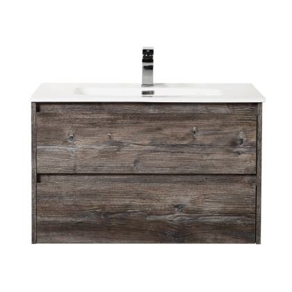 Тумба с раковиной подвесная BelBagno KRAFT 80 Bianco Opaco, раковина белая