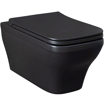 Чаша подвесного унитаза Allen Brau Infinity 4.21011.31 черный матовый Чаша подвесного унитаза Allen Brau Infinity 4.21011.31 черный матовый