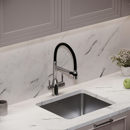 Смеситель для кухни SANCOS Garda с возможностью подключения фильтра для воды, цвет хром, арт. SC4009CH