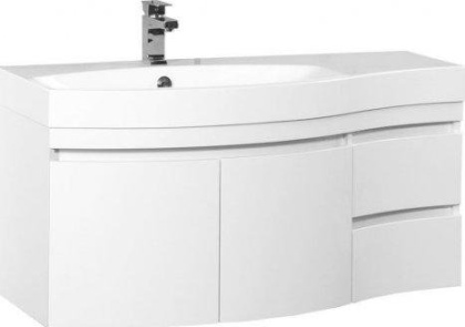 Тумба с раковиной Aquanet Опера 115 L белый (2 дверцы 2 ящика) Тумба с раковиной Aquanet Опера 115 L белый (2 дверцы 2 ящика)