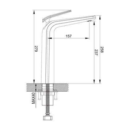 Смеситель для раковины ROSE R39C R3911C Смеситель для раковины ROSE R39C R3911C