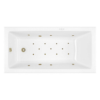 Ванна EXCELLENT Wave Slim 160x80 "RELAX" (бронза)