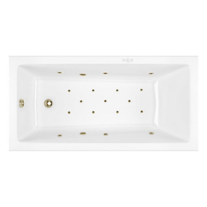 Ванна EXCELLENT Wave 160x80 "RELAX" (бронза)