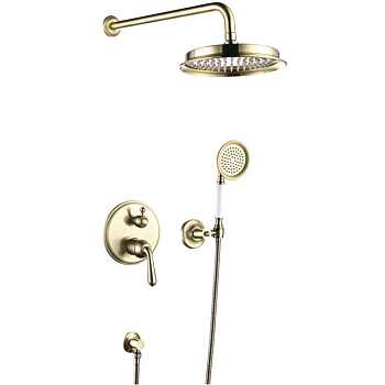 Душевая система встраиваемая Rose R0235E, золото