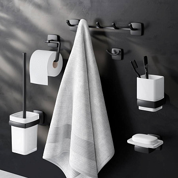 Набор аксессуаров для зоны красоты и туалета, черный AK90D2106B