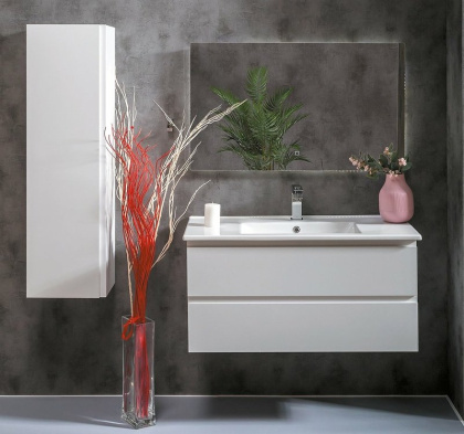 Тумба CAPOLDA 100 белая + ручка белая 849-100-W Boheme