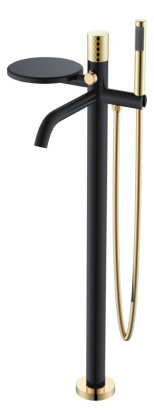 Смеситель STICK напольный BLACK DIAMOND GOLD Смеситель STICK напольный BLACK DIAMOND GOLD