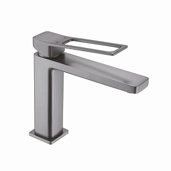 Смеситель для раковины латунь, оружейная сталь S6901T