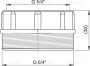 Переходник 6/4"×5/4" Переходник 6/4"×5/4"