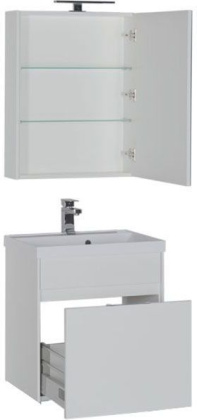 Мебель для ванной Aquanet Латина 60 белый (1 ящик) Мебель для ванной Aquanet Латина 60 белый (1 ящик)
