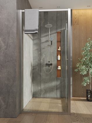 Душевой уголок Orange E23-15090TCR без поддона 150х90, стекло прозрачное