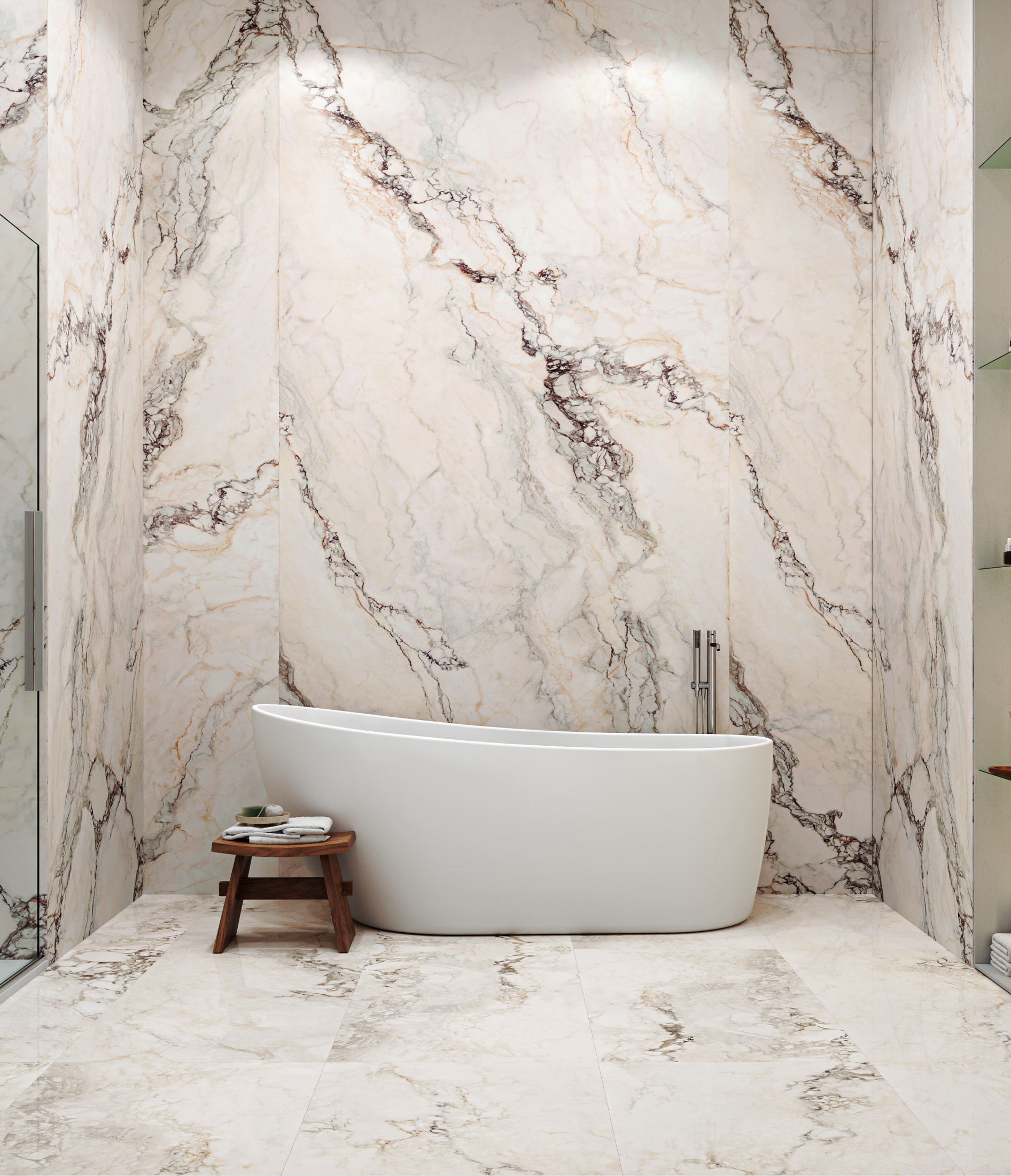 Керамогранит STATUARIO ROSSO 800х3200х12мм TEXTURE