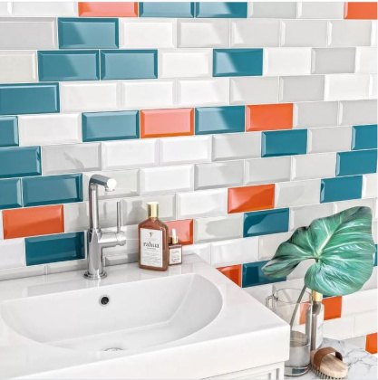 Плитка настенная 16053 Клемансо серый  грань 7,4*15 (80шт/0,89м2), м2