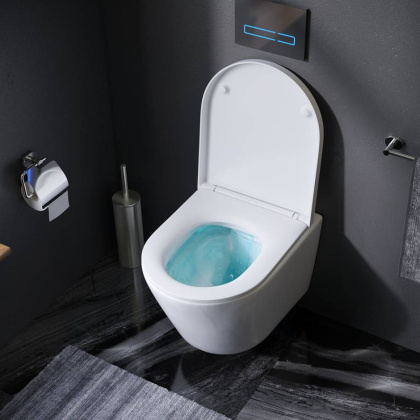 C741701SC Sense Унитаз подвесной FlashClean с сиденьем микролифт C741701SC Sense Унитаз подвесной FlashClean с сиденьем микролифт