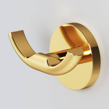 Двойной крючок для полотенец, золото A85A35699