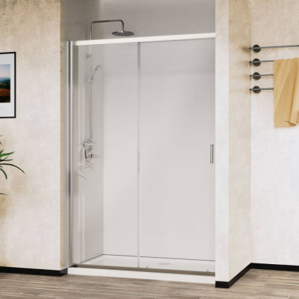 Душевая дверь City VDS-5CT100CL, 1000, хром, стекло прозрачное