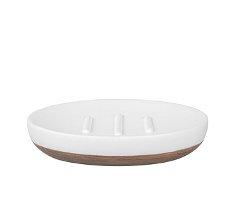 Мыльница Mindel, 13,5х2,6х10,1 см, белая, K-8829