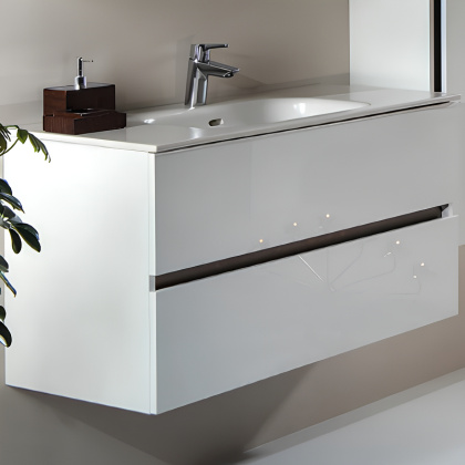 Тумба без раковины Vallessi 100*46cm WHITE 2 полки, 837-100-W Boheme Тумба без раковины Vallessi 100*46cm WHITE 2 полки, 837-100-W Boheme