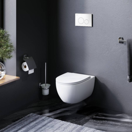 IS49001.111700 Комплект Инсталляция с клавишей Pro L Белый с подвесным унитазом Awe FlashClean с сид м/л