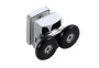 AQ ARI RO10020BL Душевой уголок 1/4 круга, двери раздвижные 1000x1000x2000, профиль черный, стекло прозрачное AQ ARI RO10020BL Душевой уголок 1/4 круга, двери раздвижные 1000x1000x2000, профиль черный, стекло прозрачное