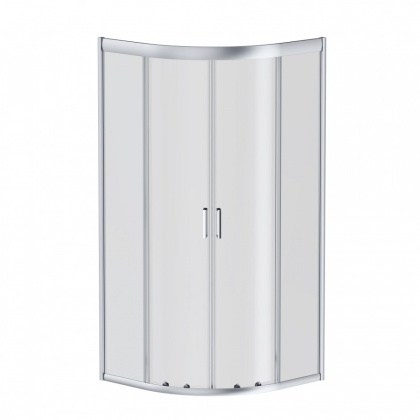 W90G-401-090WT Gem душевое ограждение 90х90, стекло прозрачное, профиль матовое серебро, без поддона