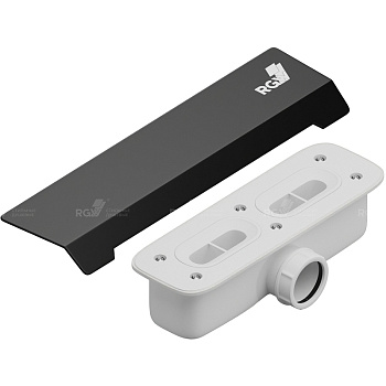 Сифон со стальной накладкой RGW S-015 черный к поддону STA, RGW 502411015-04 Сифон со стальной накладкой RGW S-015 черный к поддону STA, RGW 502411015-04