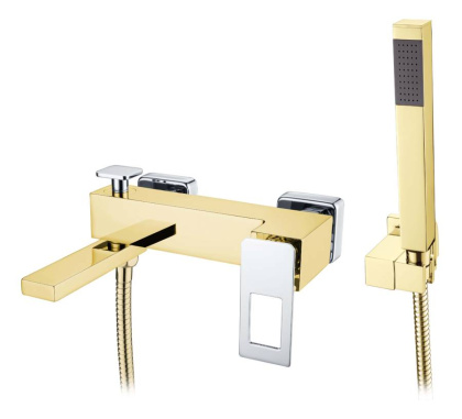 Смеситель для ванны Q GoldCR_Комплект Смеситель для ванны Q GoldCR_Комплект