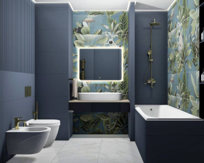 Плитка Eclettica Blue M19S 40x120