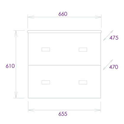 Тумба Onika Марбл 65 подвесная, мрамор/камень бетонный (ум. Оскар 65)