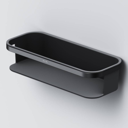 Корзина для душа Func прямая, 7х30х12,3 см, черная, A8F53122