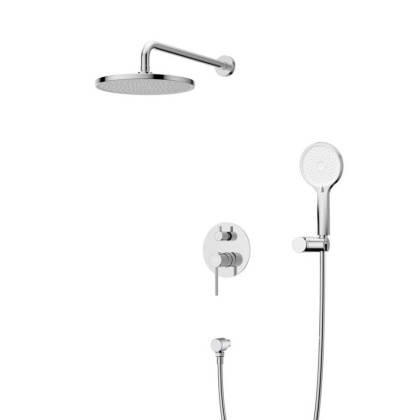 RELAX-DSET-01 Душевой комплект встраиваемый (смеситель встраиваемый, верхний душ, ручной душ со шлангом, штуцер с держателем), хром RELAX-DSET-01 Душевой комплект встраиваемый (смеситель встраиваемый, верхний душ, ручной душ со шлангом, штуцер с держателем), хром