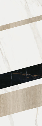 Декор ID130 Бертран 2 микс бежевый 40см*120см*10мм (1уп/1шт/)глянцевый мозаичный, шт