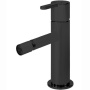 LEAF-BSM-NOP Смеситель для биде однорычажный, с донным клапаном, исполнение черный матовый