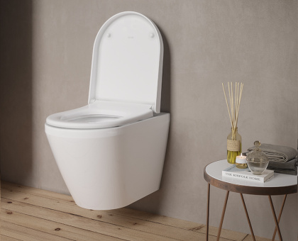 Унитаз подвесной VitrA Integra Round 7041B003-0075, безободковый Унитаз подвесной VitrA Integra Round 7041B003-0075, безободковый