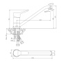Смеситель д/кухни IBIZA, арт.19400IB Смеситель д/кухни IBIZA, арт.19400IB