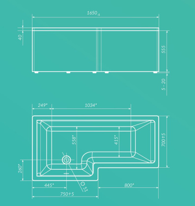 Рама разборная "LINEA" 165