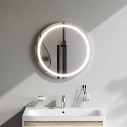 Зеркало с подсветкой в ванную круглое 60 AM.PM X-Joy M85AMOX0601WG сенсорное Зеркало с подсветкой в ванную круглое 60 AM.PM X-Joy M85AMOX0601WG сенсорное