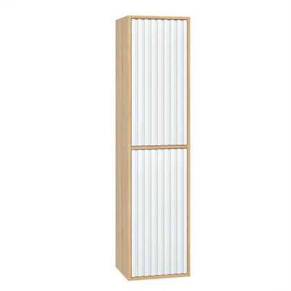 Пенал Onika Дайлер 35 подвесной белый/дуб сонома, универсальный