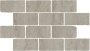 Бордюр Сан-Марко мозаичный серый матовый обрезной 46,5x26,5x0,9
