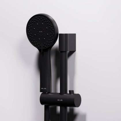 W94C-401-090BT X-Joy кабина душевая  90x90, 1/4 круга,  профиль мат.черный, стекло прозрачное