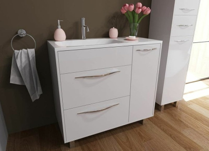 Комплект мебели Barcelona 900х450 левосторонний напольный 2 ящика 1 дверь (ШхГхВ) 898х446х860